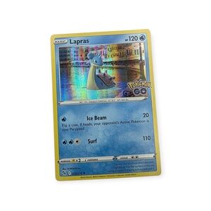 Pokemon Go Holographic Lapras Pokemon Trading Card